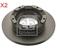 Rear Brake Disc x2 Pcs FEBI Fits FORD Transit Tourneo 2256895