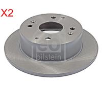 Rear Brake Disc x2 Pcs FEBI Fits HONDA Accord VI 42510-S1A-E10