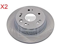 Rear Brake Disc x2 Pcs FEBI Fits HONDA Cr-V II 42510-SMC-N02