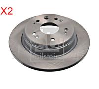 Rear Brake Disc x2 Pcs FEBI Fits HONDA Fr-V Stream 42510-S7A-J50