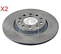 Rear Brake Disc x2 Pcs FEBI Fits JEEP Cherokee 4779885AC