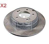 Rear Brake Disc x2 Pcs FEBI Fits KIA Optima 58411-3S100