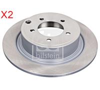 Rear Brake Disc x2 Pcs FEBI Fits LANCIA Flavia K04743999AA