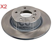 Rear Brake Disc x2 Pcs FEBI Fits LAND ROVER Discovery I II Range Rover NTC8781