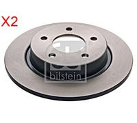 Rear Brake Disc x2 Pcs FEBI Fits MAZDA 3 5 BP6Y-26-251C