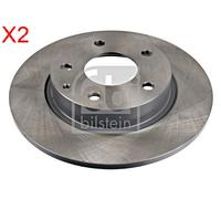 Rear Brake Disc x2 Pcs FEBI Fits MAZDA 3 Cx-30 BJS7-26-251B
