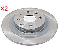 Rear Brake Disc x2 Pcs FEBI Fits MAZDA 323 C IV III S Mx-3 Mx-5 I II F1ZZ2C026A