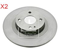 Rear Brake Disc x2 Pcs FEBI Fits MAZDA 323 F VI S B26Y-26-251
