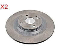 Rear Brake Disc x2 Pcs FEBI Fits MAZDA Mx-5 II N0YY26251