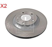Rear Brake Disc x2 Pcs FEBI Fits MAZDA Rx-8 F151-26-251