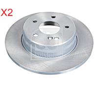 Rear Brake Disc x2 Pcs FEBI Fits MERCEDES A208 A209 C208 C209 CL203 2104231012