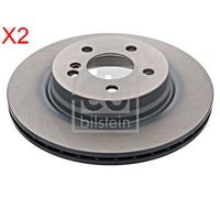 Rear Brake Disc x2 Pcs FEBI Fits MERCEDES C-Class T-Model A207 C204 0004231212