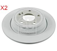 Rear Brake Disc x2 Pcs FEBI Fits MERCEDES C215 W215 W220 2204230112