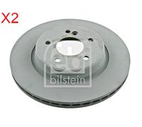 Rear Brake Disc x2 Pcs FEBI Fits MERCEDES CHRYSLER Crossfire A208 2104230712