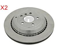 Rear Brake Disc x2 Pcs FEBI Fits MERCEDES R-Class V251 W164 W251 1644231312