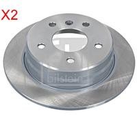 Rear Brake Disc x2 Pcs FEBI Fits MERCEDES Vaneo 414 W168 W414 1684230212