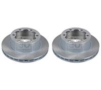 Rear Brake Disc x2 Pcs FEBI Fits MERCEDES VW Sprinter 6-T Box 906 2E0615601