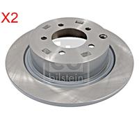 Rear Brake Disc x2 Pcs FEBI Fits MITSUBISHI Asx Lancer VII 4615A193