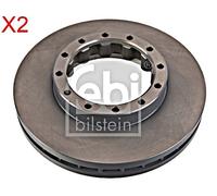 Rear Brake Disc x2 Pcs FEBI Fits MK374048