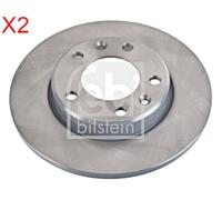 Rear Brake Disc x2 Pcs FEBI Fits PEUGEOT 308 Cc II Sw 1610761980