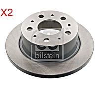 Rear Brake Disc x2 Pcs FEBI Fits PEUGEOT FIAT CITROEN Boxer Box Ducato 4249.K6