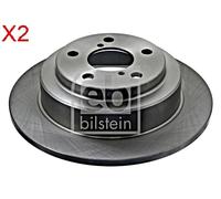 Rear Brake Disc x2 Pcs FEBI Fits SUBARU Forester Impreza Legacy I II 26310AA051