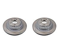 Rear Brake Disc x2 Pcs FEBI Fits SUBARU Impreza Legacy IV 26700AE030