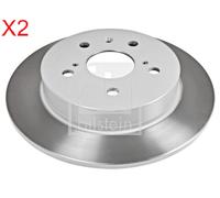 Rear Brake Disc x2 Pcs FEBI Fits SUZUKI FIAT Sx4 Sedici 71750932