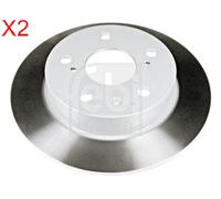Rear Brake Disc x2 Pcs FEBI Fits SUZUKI Swift IV Sx4 Vitara S-Cross 55611-70L00