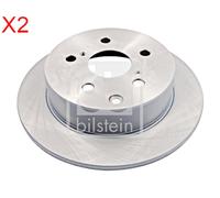 Rear Brake Disc x2 Pcs FEBI Fits TOYOTA Avensis 42431-05050