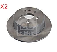 Rear Brake Disc x2 Pcs FEBI Fits TOYOTA Carina E Celica 42431-20360