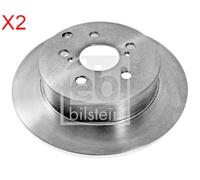 Rear Brake Disc x2 Pcs FEBI Fits TOYOTA Verso 42431-0F020
