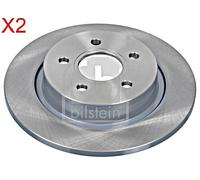Rear Brake Disc x2 Pcs FEBI Fits VOLVO FORD C30 C70 II S40 V50 C-Max II 1373361