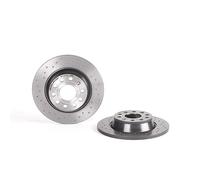 Rear Brake Discs 2 Pieces Pair 282mm Solid Carbon Drilled Brembo Xtra 08.A202.1X