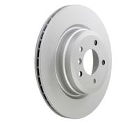 2x Brake Discs Pair Vented fits BMW 335 3.0 Rear 06 to 13 336mm Set Blue Print