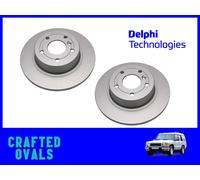 Rear Brake Discs for Range Rover P38 & Disco 2 SDB000470 x 2 DELPHI Geomet
