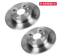 Rear Brake Discs Pair For Vauxhall Astra H 2004-2010 240mm Solid Coated
