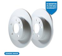 1x Brake Disc Rear Solid 302mm Dia Fits Ford Land Rover Quinton Hazell BDC5561