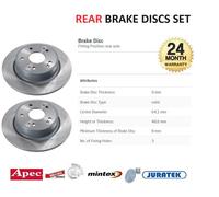 Blue Print Pair of Brake Disc Rotor ADH243134 fits Rear OE 42510-T7W-A01
