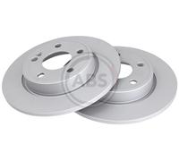Rear Brake Discs SET OF 2 A.B.S. - 18763 for Mercedes CLA- (W118)/A- (W177)/B- (