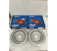 REAR Brake Discs x2 360mm FOR MERCEDES-BENZ C S SL GT 2314230212 PAGID 56198HC
