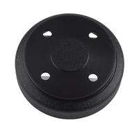 Rear Brake Drum 1017911-01, 4 Bolt Pattern Black Metal Brake Drum Replacement for Club Car DS 1995 - Up and Precedent 2004 - Up with OEM Fitment and Heavy Duty Cast Steel Constru