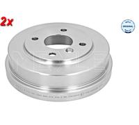 Rear Brake Drum 2x MEYLE Fits FORD Fiesta VII Van 17- 2094258