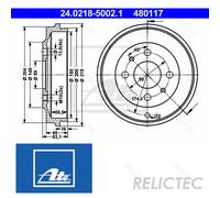 Rear Brake Drum Fiat:SIENA,SEICENTO,PALIO,CINQUECENTO 98601861 5923606 46448407