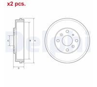 REAR BRAKE DRUM FITS: MAZDA 1.5 SKYACTIV-G /1.5/1.5 SKYACTIV-G/1.5 SKYACTIV-G