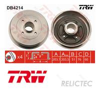 Rear Brake Drum for Renault Dacia:MEGANE I 1,Clio II 2,LOGAN,THALIA I 1,II 2