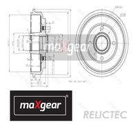 Rear Brake Drum Ford Mazda:FIESTA V 5,2,FUSION 7S611113AA 1315740 4376842