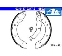 REAR BRAKE DRUM SHOE SET 03.0137-0247.2 ATE I