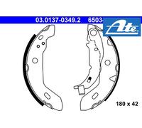 REAR BRAKE DRUM SHOE SET 03.0137-0349.2 ATE I