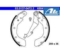 REAR BRAKE DRUM SHOE SET 03.0137-0472.2 ATE I